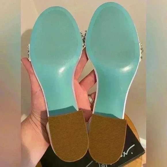 New in Box! Betsey Johnson Women's Mel Block Heel Evening Sandals Size 9 - Picture 9 of 9